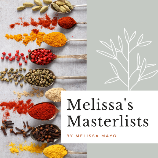 Melissa's Master Lists - Digital Ebook